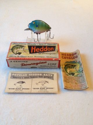 Vintage Old Heddon 9630bgl Punkinseed Fishing Lure Gold Eyes
