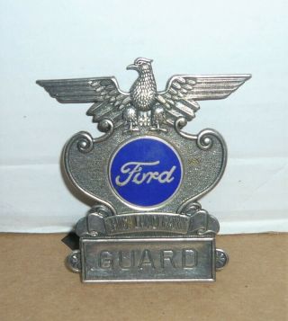 Vintage Ford Metal Pinback Eagle Highland Park Guard Badge