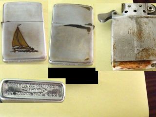 Zippo Cigarette Lighter Town And Country 1950 - 1953