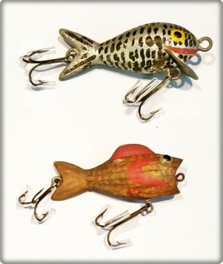 Very Rare Frank Young Minnow Lures Made In Mo Circa 1950s