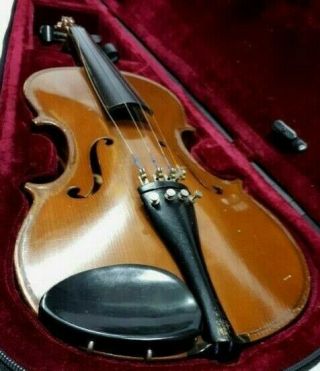 Antique Vintage Old Violin 1976 Romania Box No Damage No Fracture No Crack High