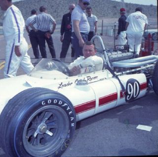 Y133b Vintage 1970s Indy Racing Car Driver 2 " Negative Photo Chevy Goodyear