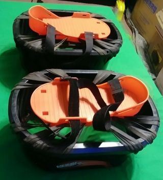 Vintage Big Time Toys Moon Shoes Red Black Anti - Gravity Trampoline Jump Boot