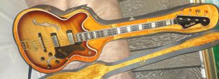 Vintage Hagstrom Viking Ii Semi - Hollow Body Electric Bass Guitar 1960 