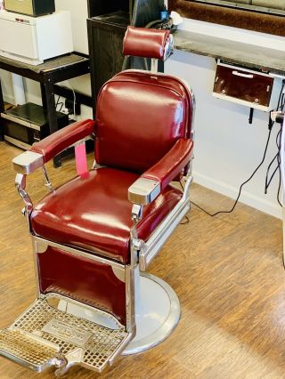 Vintage Theo Kochs Chicago Antique Barber Chair