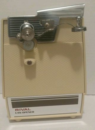 Vintage Rival Electric Can Opener Model 753r Box Beige T38