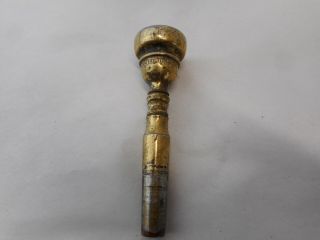 Vintage Frank Holton & Co.  " Heim " Model 2 Trumpet Mouthpiece Gold Plated