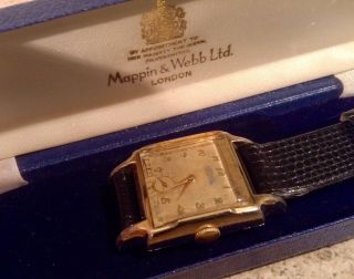 Vintage Gruen Art Deco Watch,  17 Jewels,  10ct Gold Filled,  1940 