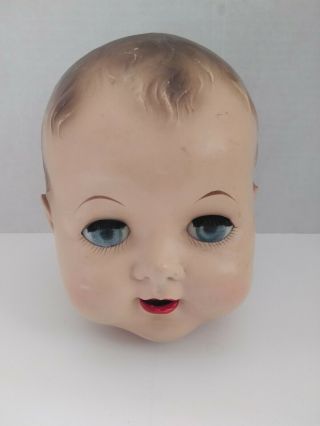 Very Large Vintage Doll Head Color And