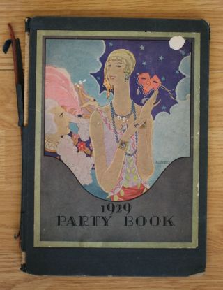 Vintage 1929 Dennison Mfg Co Party Book Holidays Halloween Fab Graphics