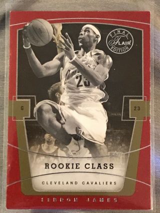 2003 - 04 Flair Finals Edition Rookie Class 75 Lebron James Cavaliers Rc 021/799