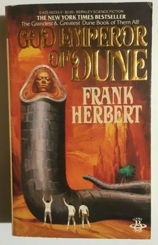 God Emperor Of Dune By Frank Herbert (1983) Berkley Pb 1st