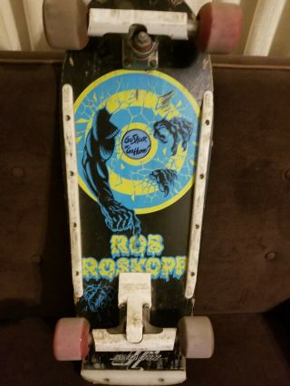Rare 1980 ' s Vintage Santa Cruz Rob Roskopp skateboard deck 2