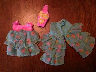 Vintage SKIPPER DOLL 4 PIECE RUFFLED OUTFIT 3
