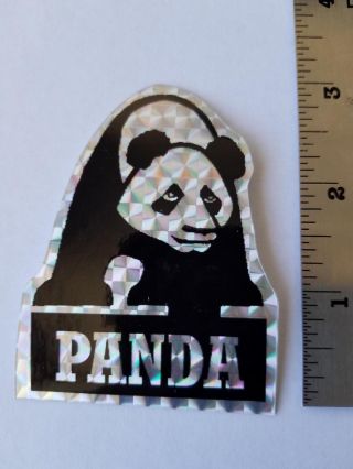 Old School Bmx Panda Prism Number Plate Decal Sticker Vintage