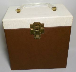 Vintage 45 Rpm Record Box Storage Holder Case