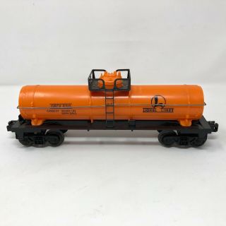 Vtg Lionel Lines One Done Orange Chemical Tank Car Grcx 6315 Model Railroads