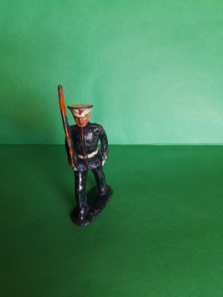 Vintage Barclay Lead Soldier,  Navy Marine In Blue