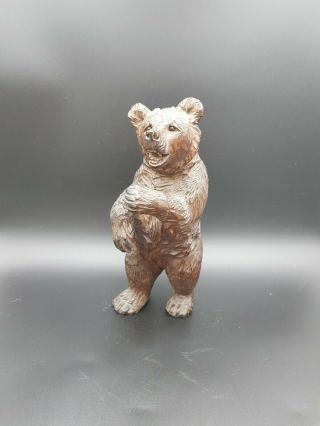 An Impressive Antique Black Forest Hand Carved Bear