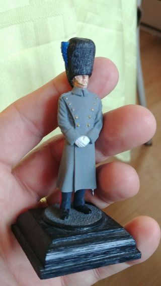 British Irish Guard Toy Soldier Winter Coat Metal Vintage Great Britain