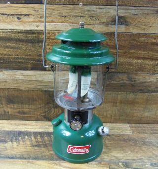 Vintage Coleman 220j Double Mantle Lantern Dated 4/76