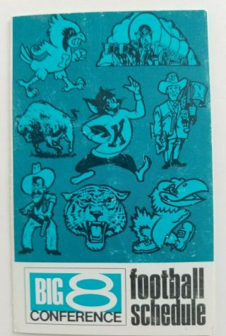 1968 Big 8 Conference Football Pocket Schedule