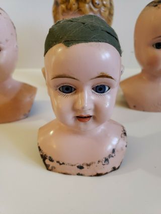 Antique Tin Doll Heads 3