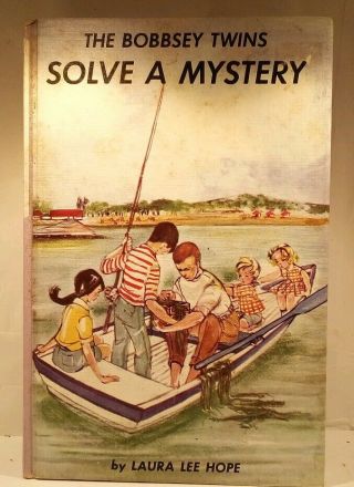 Vintage The Bobbsey Twins Book Solve A Mystery 27 Color Cover Hard Back Books