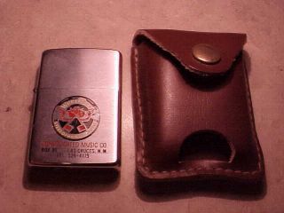 Vintage Zippo Lighter - Consolidated Music Co,  Las Cruces Mexico - Wurlitzer Etc