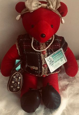 Vintage Teddy Bear North American Bear Company Hot Designer Handbag Tiffany Box