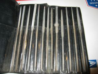 Vintage Set Of General Tools No.  S475 Jewelers Needle Files Good Cond.