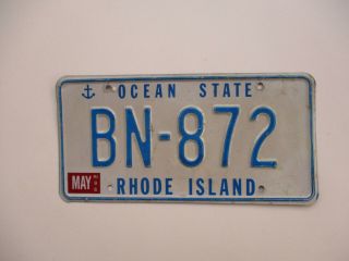 Very Good 1996 Rhode Island Ri License Plate