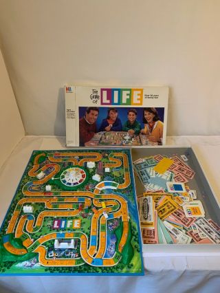 The Game Of Life Vintage 1991 Milton Bradley Board Game Set