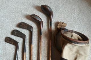 Antique Vintage Hickory Shaft Ladies Golf Clubs James Paxton Romford Brassie