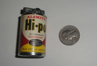 Vintage Alemite Hi - Po Transmission Oil Can Promotional Cigarette Cigar Lighter