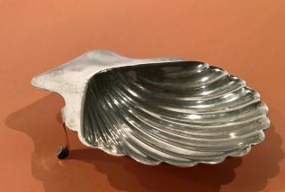 Mexican Sterling Silver Clam Scallop Shell Trinket Pin Dish Ashtray Ash Tray