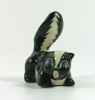 Vintage 1950s Miniature Porcelain Skunk Figurine Disney Animal Character