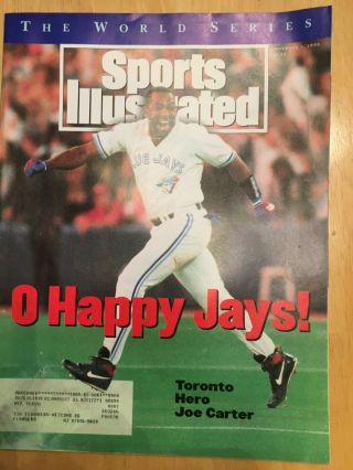 Sports Illustrated November 1,  1993 - Joe Carter