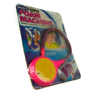 Wham - O Foam Machine Bubble Maker Vintage Handheld Blowing Toy Pink