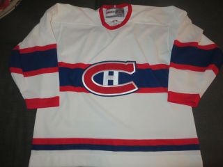 Vintage Ccm Montreal Canadiens Heritage White Hockey Jersey Men Xl