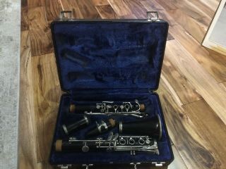 Vintage Bundy Resonite The Selmer Company Clarinet With Case