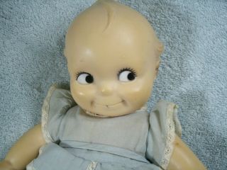 Vintage 1965 Cameo Kewpie Doll Rare Large 13 " Size Vinyl Rubber Squeaker Jointed