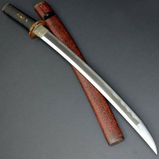 Authentic Japanese Katana Sword Wakizashi W/koshirae Antique Oo - Kissaki Nr