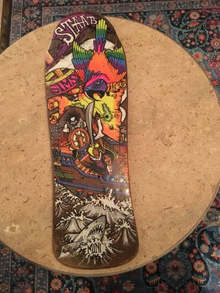 (rare) Vintage 1980’s Sims Kevin Staab Pirate Mini Skateboard Deck