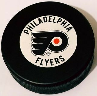 Philadelphia Flyers Vintage Ziegler General Tire C2 Slug Nhl Official Game Puck