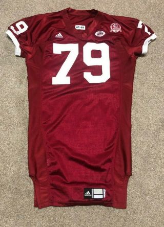 Indiana Hoosiers Football 2007 Game Worn Cody Faulkner 79 Autographed Jersey