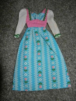 1976 Vintage 9555 Barbie Sweet 16 Blue Dress