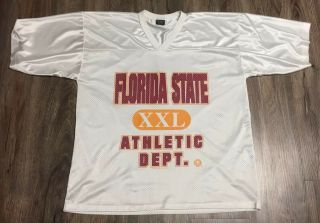 Vintage 80s 90s Florida State Seminoles Fsu Football Practice Jersey Size Xl Usa