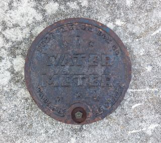 Vintage Ford Meter Box Company Water Meter Lid