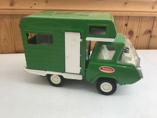 Vintage 1970’s Green Tonka Camper Rv Motor Home Metal Vtg 70’s Collectible